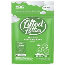 LIFTED LOLLIES 150MG THC/CBD 5CT / Sour Apple - 5ct